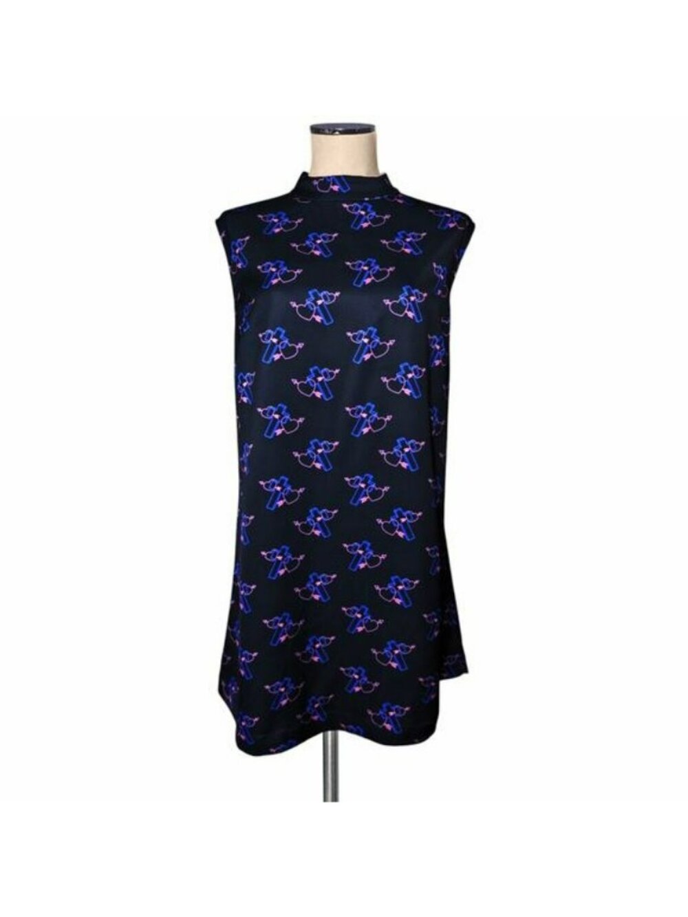 Unique Cool HAYLEY ELSAESSER Cross & Hearts Dress Large Nwot L